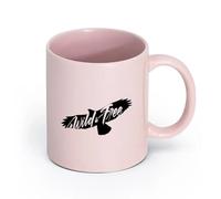 AYUEHBN céramique Coffret cadeau pour tasse à latte avec anse Oiseau sauvage et libre Aigle volant en liberté （11oz/320ml） Pour hommes et femmes Rose