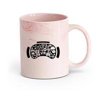 AYUEHBN céramique Grandes tasses à thé, café et chocolat chaud Casque de réalité virtuelle VR Media Gadget （11oz/320ml） Tasses à café en céramique pour la maison ou le travail Marmorrosa