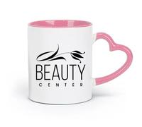 AYUEHBN céramique Grandes tasses à thé, café et chocolat chaud Centre de beauté Femme Salon Spa Ongles fleuris （11oz/320ml） Pour thé, chocolat chaud Rose