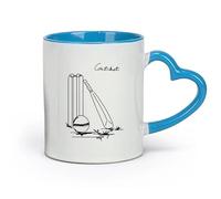AYUEHBN céramique Grandes tasses à thé, café et chocolat chaud Jeu de cricket Balle de golf Batte Gagner Sport （11oz/320ml） Pour thé, café, lait, cappuccino Bleu