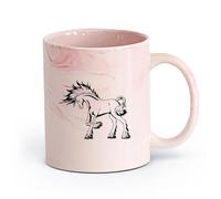 AYUEHBN céramique Grandes tasses à thé, café et chocolat chaud Licorne Conte de Fées Animal Magique （11oz/320ml） Pour thé, café et boissons chaudes Marmorrosa