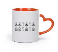 AYUEHBN céramique Tasse - Céramique Science Astronomie Capteurs de rêves Ensemble Symboles Signes du zodiaque （11oz/320ml） Pour expresso, service à thé Orange