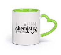 AYUEHBN céramique Tasse en céramique pour café, thé et cacao Laboratoire École de sciences Chimie Physique （11oz/320ml） Pour la maison et le bureau Vert