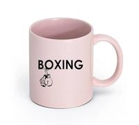 AYUEHBN céramique Tasses à thé, à café et à chocolat chaud Gant de boxe pour arts martiaux et sports （11oz/320ml） Tasse à café en céramique pour cappuccino, thé, lait Rose