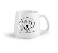 AYUEHBN Fruta de cerámica Taza de Cerámica Taza Lindo perro animal mascotas guardería veterinaria （14oz/400ml） Apto para lavavajillas y microondas, para la oficina y el hogar