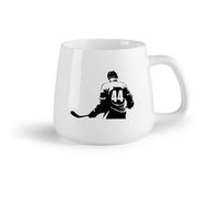 AYUEHBN Fruta de cerámica Taza de té Crea tu propio jugador de hockey personalizado, deporte de invierno （14oz/400ml） Regalo único de oficina para mujeres y hombres