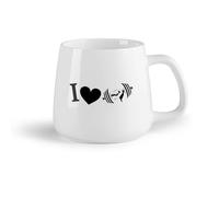 AYUEHBN Fruta de cerámica Tazas con Asas Cómodas Gimnasia Fitness Center Entrenador Deporte Belleza Salud （14oz/400ml） Ideal para el hogar, la oficina, cafeterías, ideas de regalo