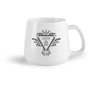 AYUEHBN Fruta de cerámica Tazas de té y café con estilo Frase de atrapasueños Talismán Escucha a tu corazón （14oz/400ml） Tazas de cerámica para el hogar o el trabajo