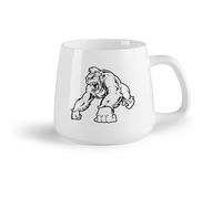 AYUEHBN Fruta de cerámica Tazas Grandes para Bebidas Calientes Mono furioso, el animal más genial de la jungla （14oz/400ml） Regalo para hombre o mujer