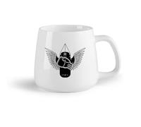 AYUEHBN Fruta de cerámica Tazas personalizadas Guantes de boxeo Gimnasta Luchador Saco de boxeo （14oz/400ml） Apto para lavavajillas y microondas, para la oficina y el hogar