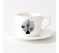 AYUEHBN Grandes tasses à thé, café et chocolat chaud Go Dive Scuba Diver Plongée Accueil （6oz/175ml） Cadeau humoristique pour les amateurs de café, les collègues et les amis