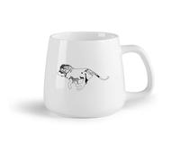 AYUEHBN Tazas de café de cerámica blanca León Cebra Árbol Tigre Animal Selva Hogar （14oz/400ml） Regalo divertido para amantes del café, mejores amigos del trabajo, compañeros de trabajo y amigos