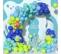 Ayuhr-Ballon Verts, 123 Pcs Kit Arche Guirlande Ballon Verts Foncé Blanc Mat Métallique Confettis Vert Pour Garçon Fête D'anniversaire Baby Shower Baptême Mariage Bébé Douche Football Safari Décor