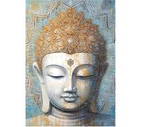 Ayuhr-Peinture Diamant Bouddha 30 X 40 Cm Peinture Diamant Images Bouddha Zen Religion Diamond Painting Mandala Bleu Mosaïque Diamant Peinture Art Broderie Point De Croix Images Cadeau Décoration