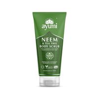Ayumi Neem & Tea Tree Body Scrub, Vegan and Cruelty Free, Dermatologically Tested, 1 x 200ml