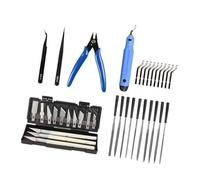 AYUNGOV Compatible avec 3DSWAY, Outil de meulage de modèle 3D, kit de Couteau de Gravure d'ébavurage, Outil de Sculpture, Coupe-fichiers DIY, grattoir, Outil de Coupe, pièces d'imprimante 3D