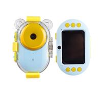AYUNJIE Appareil Photo Numérique étanche pour Enfants Sport Plongée Appareil Photo à Double Objectif Jouet, Antichoc Et Caméra Selfie Avant Et Arrière 8 MP (Bleu)