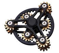 AYUNJIE Fidget Hand Spinner, Anxiété Tdah Soulagement du Stress Jouets pour Enfants Et Adultes, Bureau Silencieux en Alliage Métallique Spinner Fidget Toys (Noir)