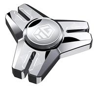 AYUNJIE Fidgets Toy Metal Hand Spinner EDC Réducteur, Anti-anxiété Fidget Spinner Soulagement du Stress Sensoriel Tdah, Cadeaux pour Enfants/Adultes Cadeau De Saint Valentin (Argent)