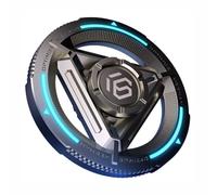 AYUNJIE Finger Hand Spinners Toy, Jouets Sensoriels Fidget Spinner en Métal avec Lumière Lumineuse, Jouets De Décompression EDC Cadeaux De Spinner Sensoriel pour Adultes Et Enfants (A,Bleu)