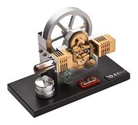 AYUNJIE Kit de modèle de Moteur Stirling, modèle de Moteur de Moteur à air Chaud Stirling, Conception de Volant d'inertie, expérience Scientifique de Physique entièrement en métal