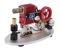 AYUNJIE Kit de modèle de Moteur Stirling, stimule l'intérêt des étudiants Moteur Stirling à culbuteur avec réservoir de Carburant au Butane pour l'apprentissage de la Physique