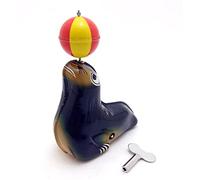 AYUNJIE Lion De Mer Jouer Balle Animal Jongler Jouet À Remonter Jouets en Étain Rétro Ornements De Nouveauté Cadeau Créatif pour Garçons Filles