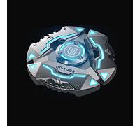 AYUNJIE Metal Fidget Hand Spinner, Gadget Gyroscopique du Bout des Doigts, Jouet De Bureau Sensoriel Lumineux pour Enfant Adulte, Jouet pour Le Soulagement De L'anxiété Et du Stress (Bleu)