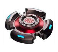 AYUNJIE Metal Finger Hand Spinners Jouets Sensoriels avec Lumière Lumineuse, Jouet Fidget De Soulagement du Stress Et De L'anxiété, Cadeaux De Fidget Spinner Sensoriels (B,Gris)
