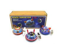 AYUNJIE Ms633 Vaisseau Spatial Adulte Étain Jouet Rétro Liquidation Jouet Créatif Vintage À Collectionner Enfants Cadeau pour Garçons Filles Interaction Parent-Enfant