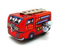AYUNJIE Rétro Liquidation Jouet Enfants Étain Jouets Vintage Ms261 Camion De Pompiers Ms237 Train Locomotive Modèle Enfants Collectionner des Souvenirs Cadeaux pour Enfants (MS261)