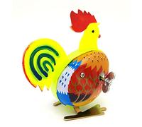 AYUNJIE Rétro Ms084 Fer Poulet Liquidation Jouet Artisanat Accessoires Coq Saut Poulet Créatif Étain Jouets Artisanat