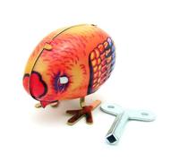 AYUNJIE Retro Wind Up Toy Ms006 Poulet Mange du Riz en Étain Jouet Vintage À Collectionner Cadeau pour Enfants pour Garçons Filles Interaction Parent-Enfant
