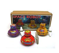 AYUNJIE Space Robot Adulte Étain Jouet Ms647 Rétro Liquidation Jouet Artisanat Créatif Vintage À Collectionner Enfants Cadeau pour Garçons Filles Interaction Parent-Enfant