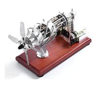 AYUNJIE Stirling Engine Kit 16 Cylindres Swash Plate Modèle De Moteur À Vapeur À Air Chaud, Cadeau pour Adultes Et Enfants