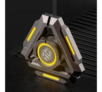 AYUNJIE Stress Anxiété Gyro Tdah Soulagement des Doigts en Métal Spinners Jouets Sensoriels avec Lumière Lumineuse, Cadeaux De Spinners Sensoriels pour Adultes Et Enfants (A,Orange)