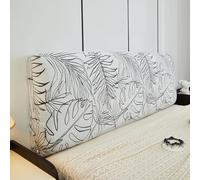 AYUOEODM Housse De Tete De Lit Extensible,Universelle Couverture De Tête De Lit Imprimé Couleur Unie Protecteur Antipoussière,pour Lits Simples Doubles King Size(E,170cm-190cm)
