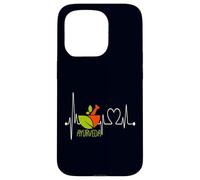 Ayurveda My Heartbeat EKG Homéopathie Ayurvédique Drôle Yoga Coque pour iPhone 15 Pro