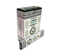 Ayurvedic - Bâtons d'encens Masala au jasmin | Boîte de 12 paquets de 15 bâtonnets chacun | Total de 180 bâtonnets | Qualité premium..