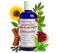 Ayurvedic Oral Pulling Rinse By Dale Audrey, Cinnamon ,With Neem, Myrrh, Clove & Oil of Oregano. 8oz (1.5 Month-1tsp) Natural & Organic by Oral Fitness Inc.