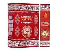 ayurvédique : Kasturi/musc Bâtonnets d'encens Senteur Masala | Boîte DE 12 Paquets DE 15 bâtons d'chaque | Total 180 clés | Premium Qualité