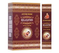 ayurvédique : Relaxation Bâtonnets d'encens Senteur Masala | Boîte DE 12 Paquets DE 15 bâtons d'chaque | Total 180 clés | Premium Qualité