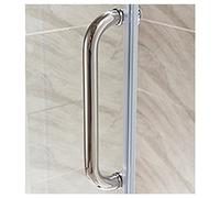 AYVADA Poignée de porte de douche et poignées de remplacement pour porte en verre Boutons de porte de salle de bain pour écran de cabines de douche Porte-serviettes interne/externe (taille : 450 mm