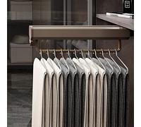 AYVADA Tringle de Placard extractible, Barre de Rangement réglable en Acier Robuste pour vêtements, Barre de Rangement pour Armoire, Porte-Pantalons Multifonctionnel, Porte-Manteau Amovible, Porte-