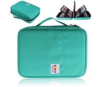 AYVANBER Étui à Crayons de Couleur 220 emplacements Porte-stylos en Gel Sac Organisateur étanche Artiste Peinture Pochette à Crayons Boîte Rangement Pratique pour marqueur de Stylo Aquarelle (Vert)
