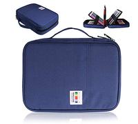 AYVANBER Étui à Crayons de Couleur 220 emplacements Porte-stylos en Gel Sac Organisateur étanche Artiste Peinture Pochette à Crayons Boîte Rangement Pratique pour marqueur de Stylo Aquarelle (Bleu)