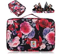 AYVANBER Grande capacité Couleur étui à Crayons Organisateur 304 Fentes Porte-Stylo Pochette de Rangement étanche Gel marqueur Stylo Sac boîte pour Adolescents étudiant Artiste (Rose Rouge)