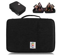 AYVANBER Grande capacité Couleur étui à Crayons Organisateur 304 Fentes Porte-Stylo Pochette de Rangement étanche Gel marqueur Stylo Sac boîte pour Adolescents étudiant Artiste (Le Noir)