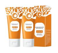 AYVROUP Gel exfoliant naturel,exfoliant doux,gentle exfoliating orange,exfoliants pour le visage pour un nettoyage en profondeur,Gel gommant éclaircissant(2 pièces)