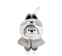 AYVRUOP 13 CM Stay Porte-clés en Peluche,SKZoo Porte-clés mignon porte-clés Pendentif,Avec Capuche Amovible,SKZoo Pendentif Mignon,porte-clés en peluche Stay série pour les fans(Wolf)